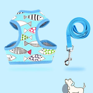 Dog Vest Cartoon Animal Leash - Realpets shop